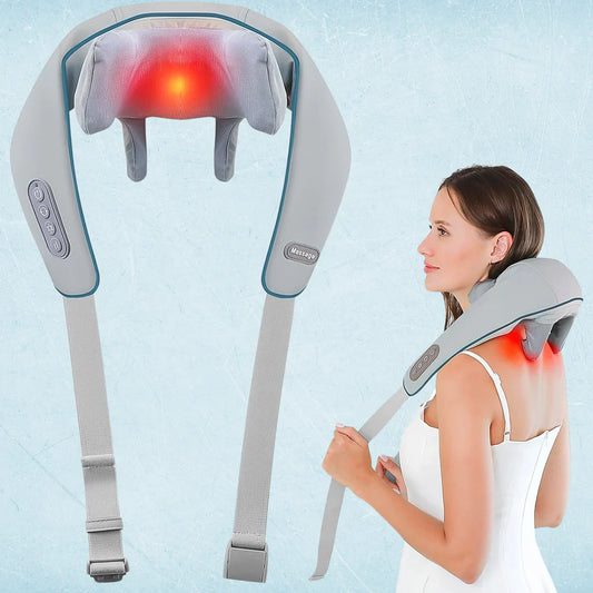 Elite Dealz™ 5D Electric Neck & Back Massager with Heat – Deep Tissue Relief for Pain & Aches